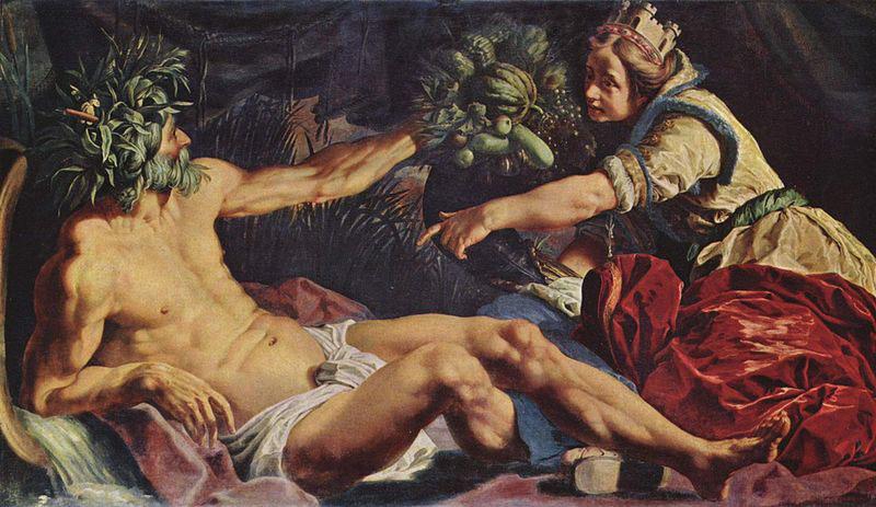Abraham Janssens Scaldis und Antwerpia oil painting picture